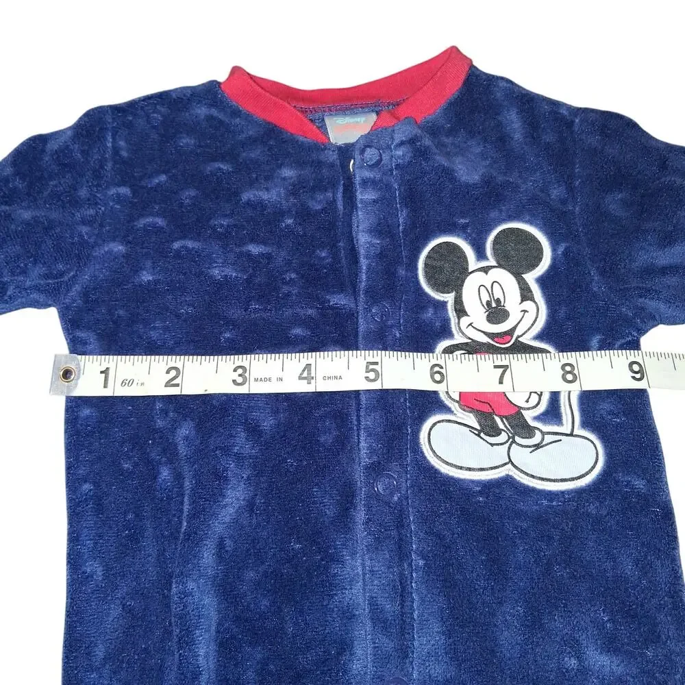 Disney Baby Boys Mickey Mouse Sleeper Blue Size 0-3m